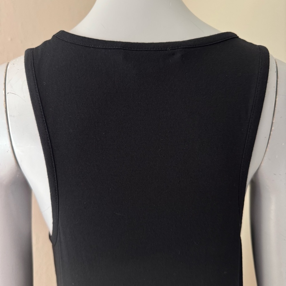 VINCE Black Jersey Tank Top Scoop Neck Modal Sleeveless Size Small - Picture 10 of 15